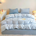 BOLINLIVING Gingham Duvet Cover Twin Size, Microfiber Bedding Set by BOLINLIVING
