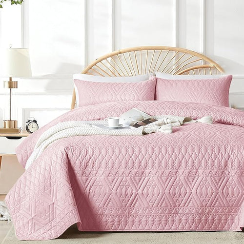 akkialla Full/Queen Quilt Set, Boho Geometric Pattern, Soft All-Season Bedding by akkialla