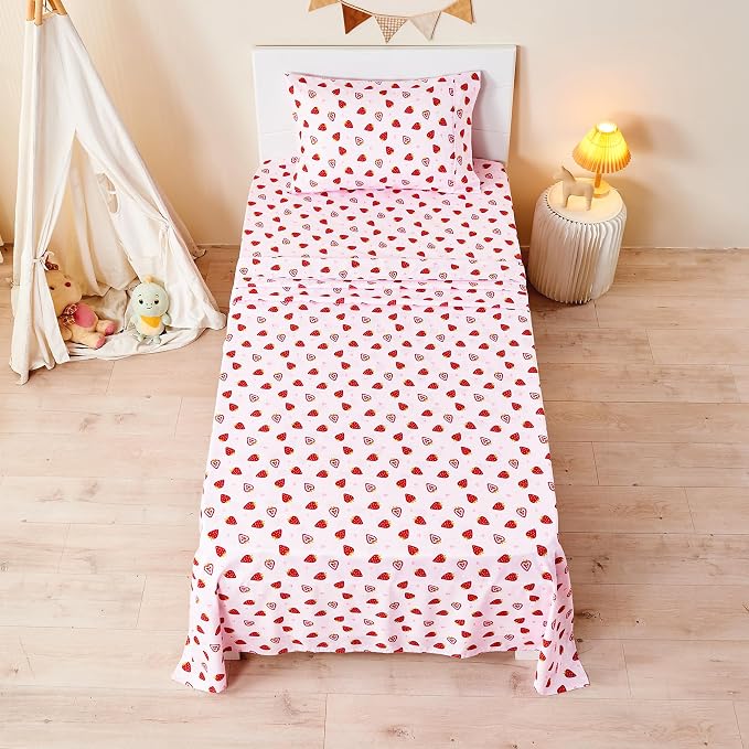 lasoftan Kids Sheet Set Full Size, Girls Full Sheet Set - Image 5