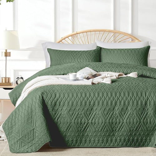 akkialla Full/Queen Size Quilt Bedding Set, Modern Style Geoetric Pattern by akkialla