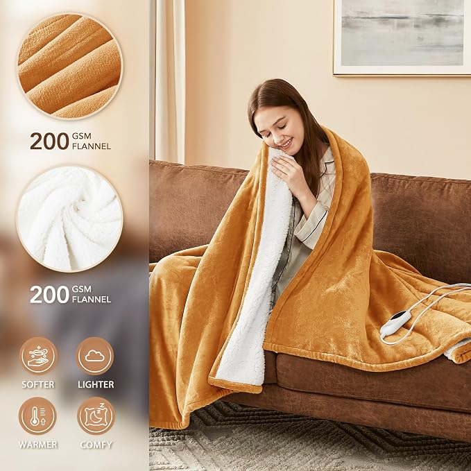 Homemate Electric Heated Blanket Queen Size - Image 2