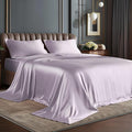 BEDELITE Satin Sheets Twin XL Size Bed Set, Luxury Soft Lavender Silky Sheets by BEDELITE