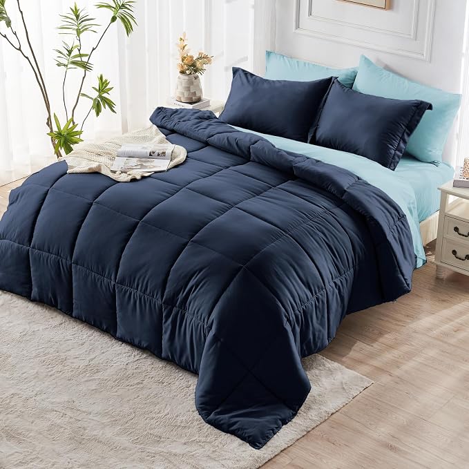 JOLLYVOGUE King Comforter Set, Ultra-Soft Bed in a Bag King Size 7 Pieces - Image 9
