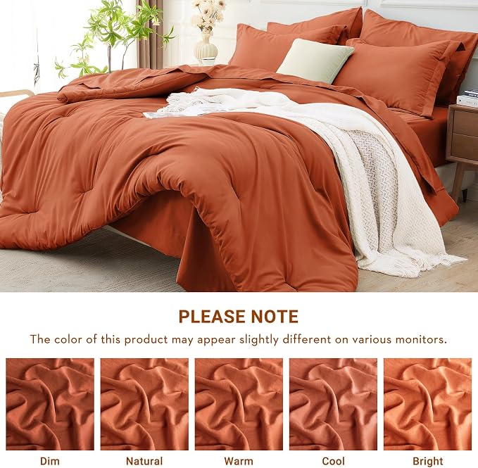 MUXHOMO 5 Pieces Twin XL Comforter Set, Soft Bed in a Bag Twin XL Size - Image 5