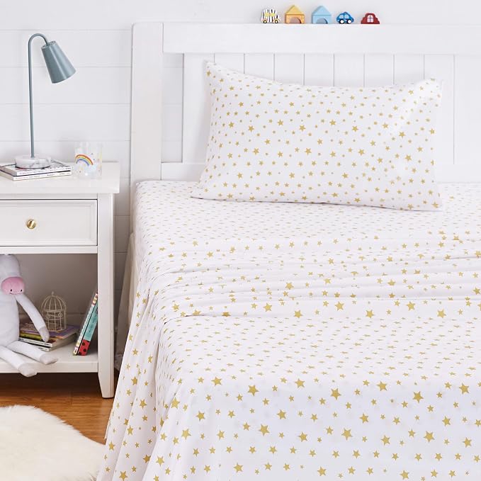 Amazon Basics Kid's Soft Easy-Wash Lightweight Microfiber 3-Piece Sheet Set - Image 6