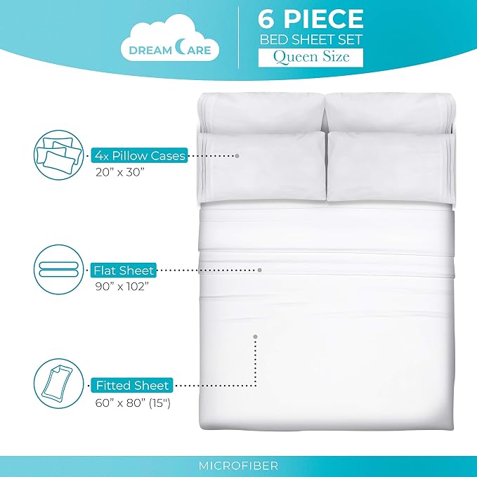 DREAMCARE Queen Sheet Set - Image 3