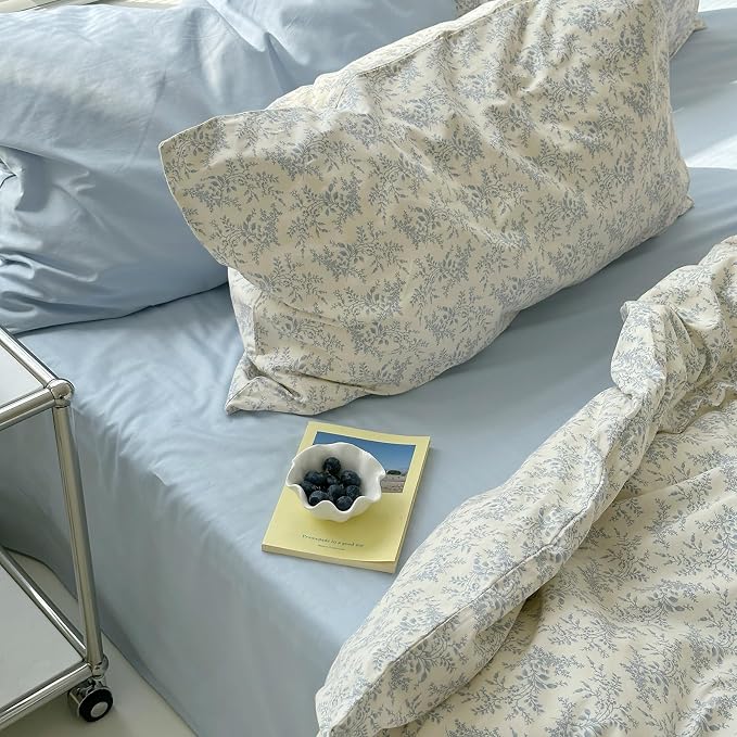 mixinni Blue Floral Duvet Cover Full Size - Image 9