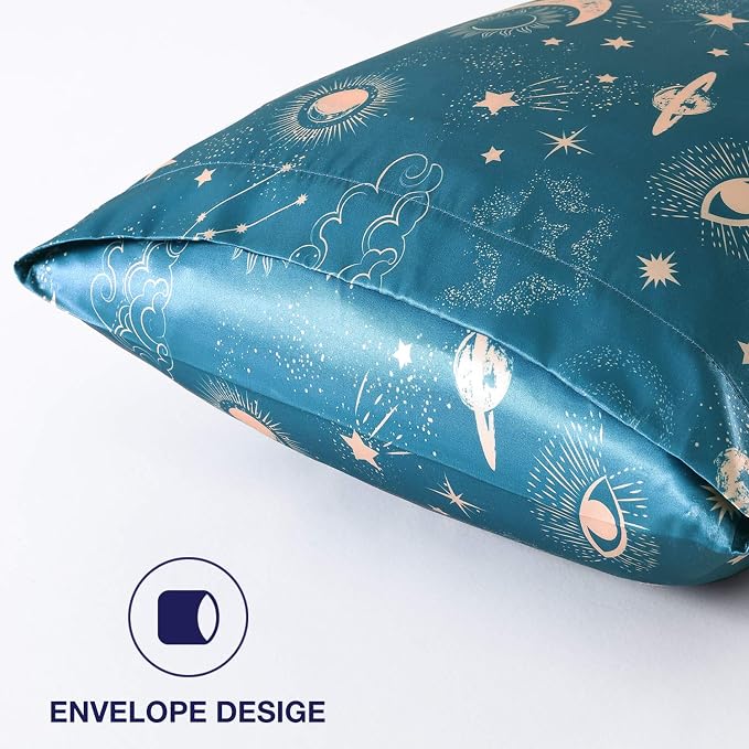 EXQ Home Satin Pillowcase for Hair Printed Sun Pillowcase Body Pillow Pillowcase - Image 3