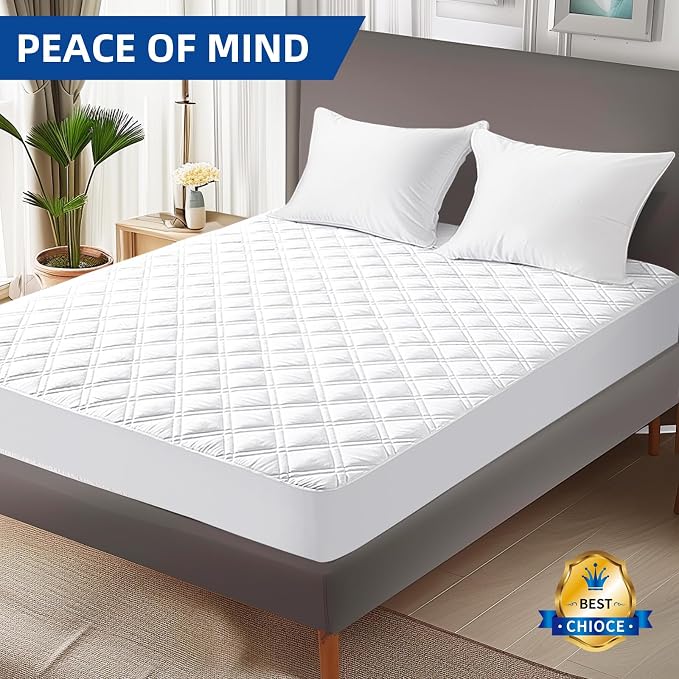 MEELUS California King Mattress Protector, Breathable Waterproof Cal King - Image 9