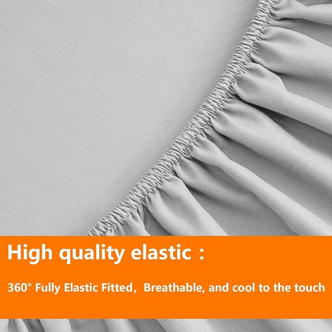 TAIMIT Light Grey King Comforter Set - Image 6