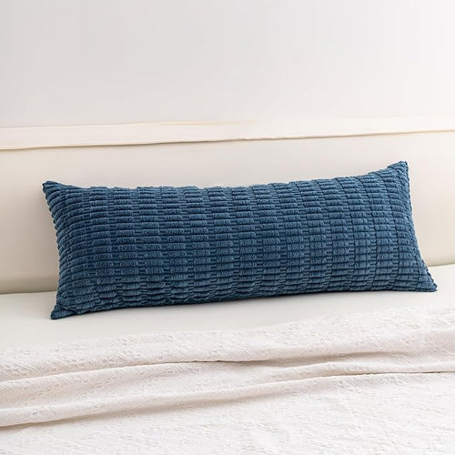 Aegero Corduroy Decorative Throw Pillow Covers 14x36 Inch Soft Striped Pillow by Unknown