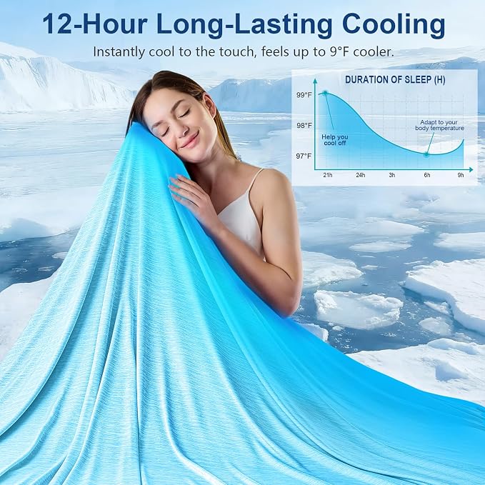 KMUSET Cooling Blanket Throw, Double Sided Summer Cooling Blankets - Image 2