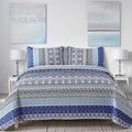 WONGS BEDDING Boho Quilt Set Twin Size, Lightweight Bedspread Coverlet Bedding by WONGSBEDDING