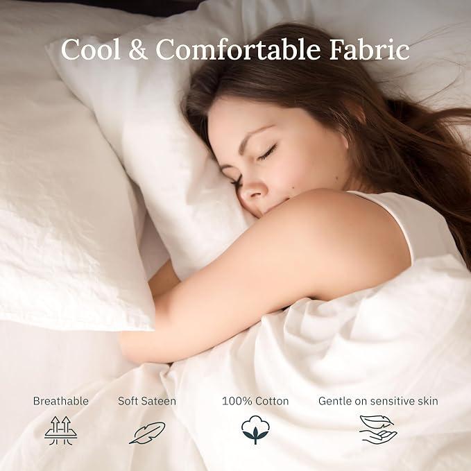 California Design Den Cal King Size Flat Sheet, Soft 400 Thread Count 100% - Image 6