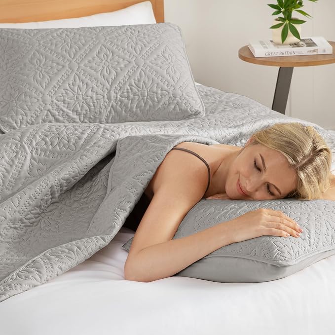 Exclusivo Mezcla Twin Quilt Bedding Set, Lightweight Soft Bedspreads Coverlets - Image 4
