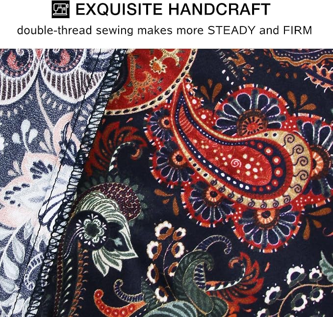MANSPHIL Purple Paisley 100% Silk Pillowcases Queen Size, Bohomian Brown Floral - Image 6