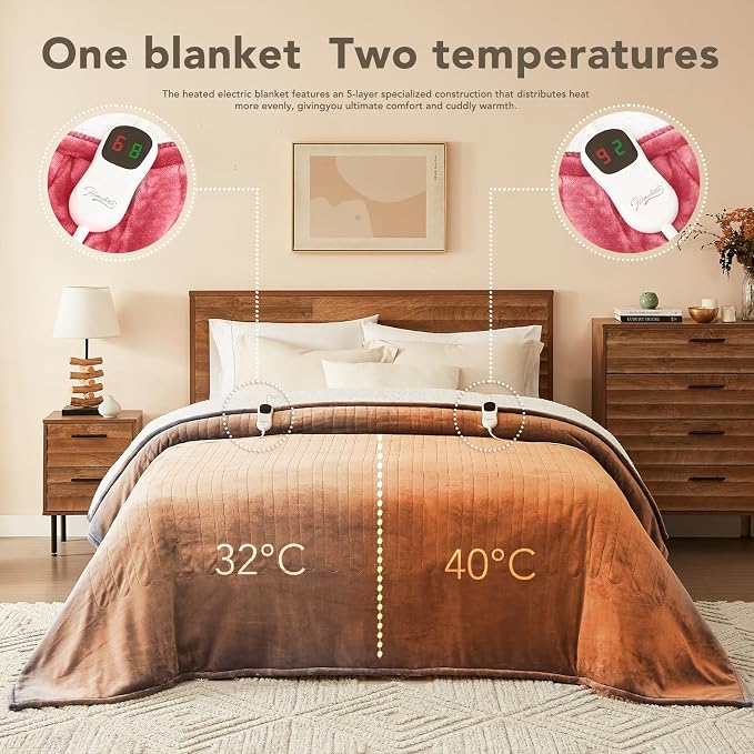 Homemate Electric Heated Blanket Queen - Image 6