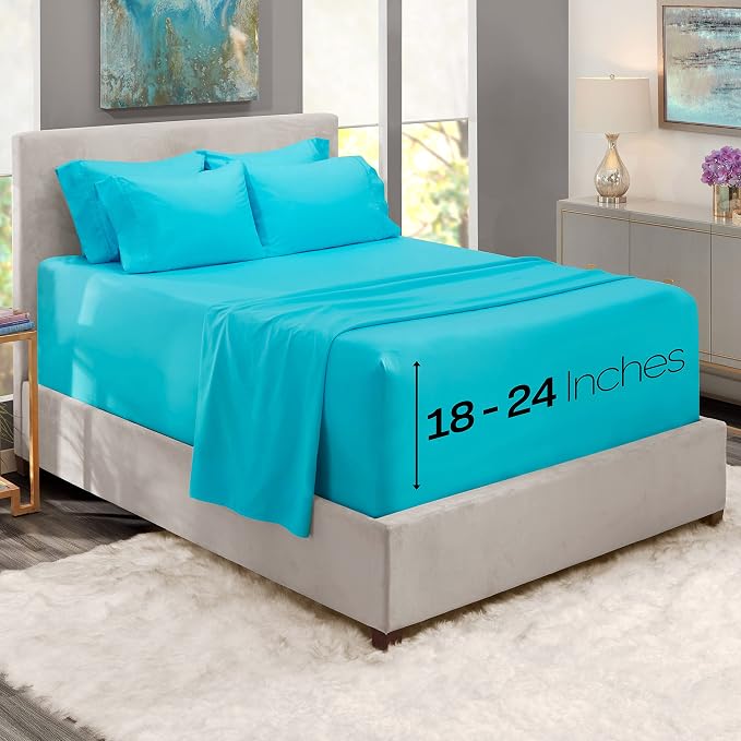 Hearth & Harbor Extra Deep Pocket Queen Sheets Sets - Image 2