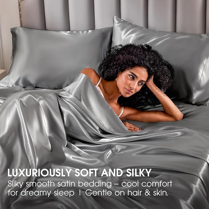 FreshCulture Satin Sheets California King - Image 6