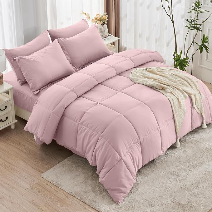 JOLLYVOGUE Full Comforter Set, Ultra-Soft Bed in a Bag Full Size 7 Pieces - Image 9