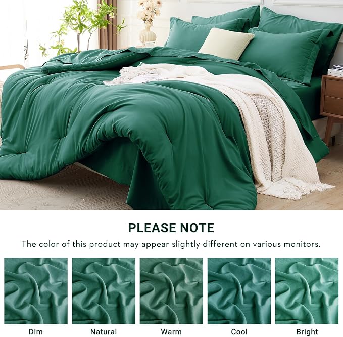 MUXHOMO 5 Pieces Twin Comforter Set, Soft Bed in a Bag Twin Size, All Season - Image 4