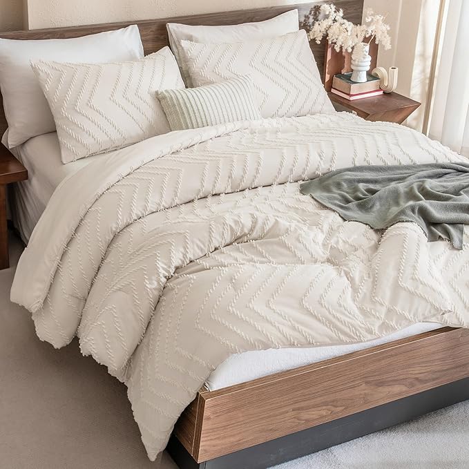 Andency Twin/Twin XL Comforter Set Beige, Twin Bed Comforter by Andency