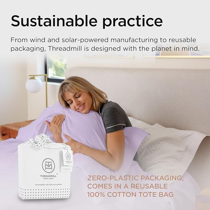 Threadmill Sheets for Twin Mattress | 800 Thread Count Twin Bed Sheets Set - Image 5
