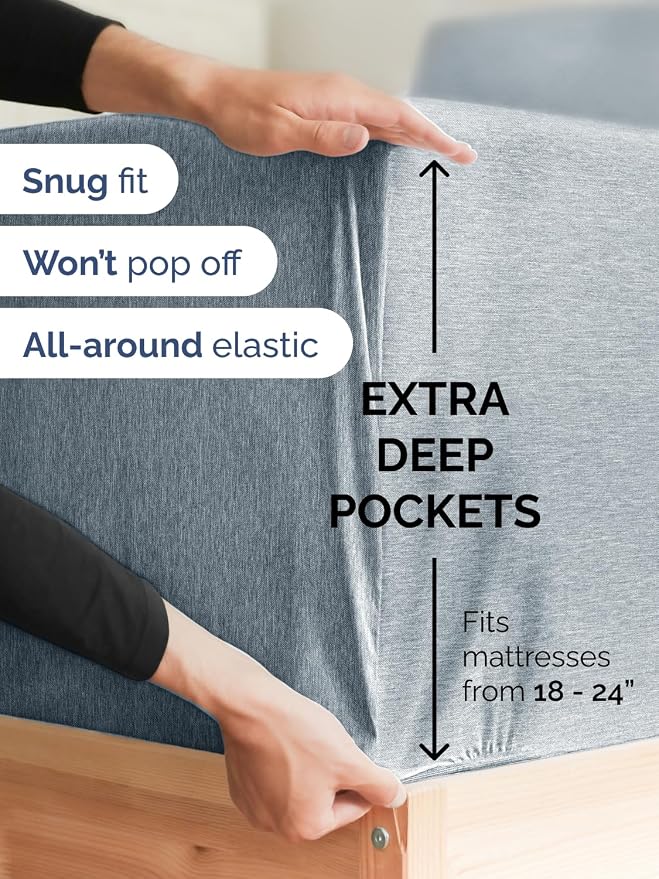 Extra Deep Twin XL Fitted Sheet - Image 2
