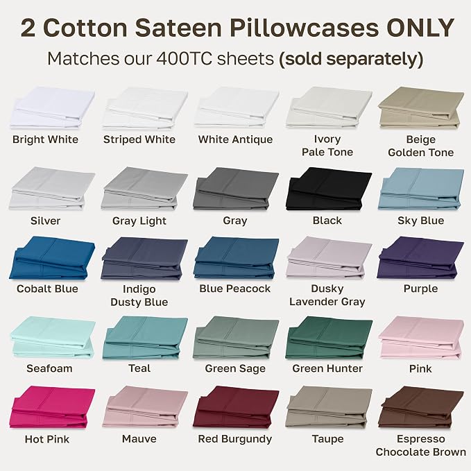 California Design Den Standard/Queen Size Pillowcase Set - Image 8