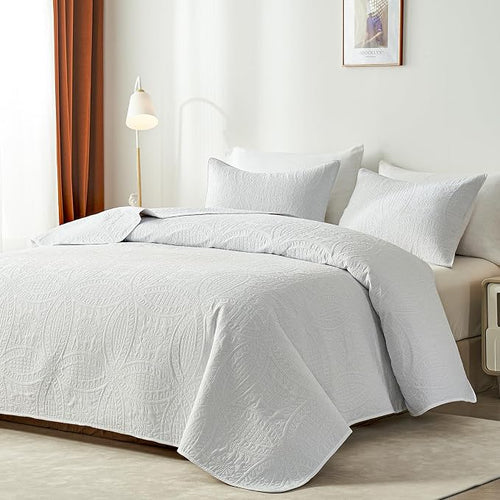 akkialla Queen Quilt Bedding Set, Lightweight Soft Bedspread Coverlet, Modern - Image 2