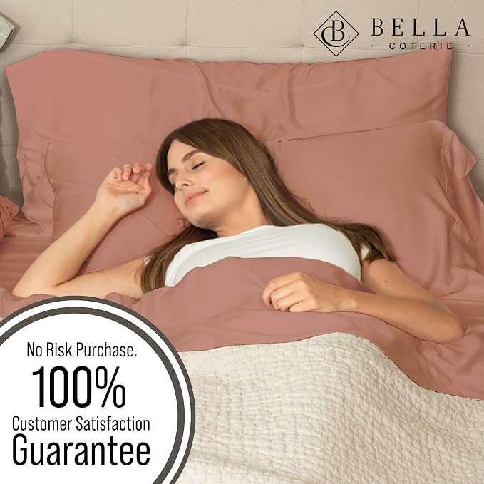 Bella Coterie | Luxury Bamboo Viscose King Size Pillowcase Set | 100% - Image 5