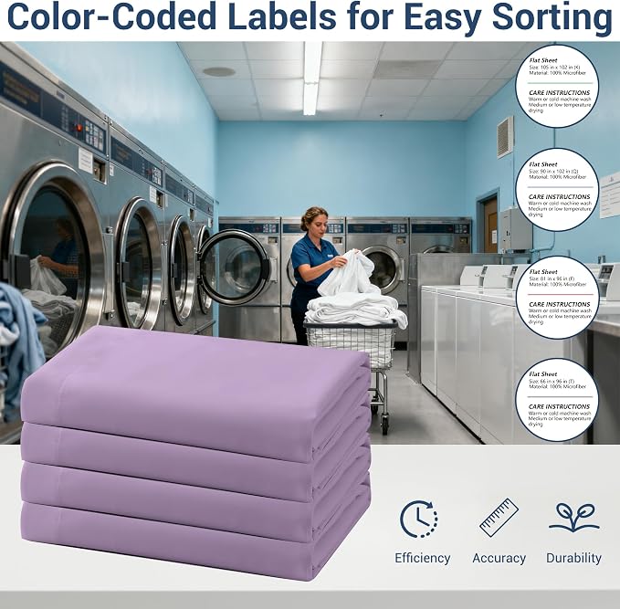 Queen Flat Sheet Only, 1 Pack Top Bed Sheets, Soft Breathable Brushed - Image 4