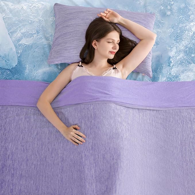 Elegear Revolutionary Cooling Blanket Queen Absorbs Heat to Keep Body Cool by Elegear