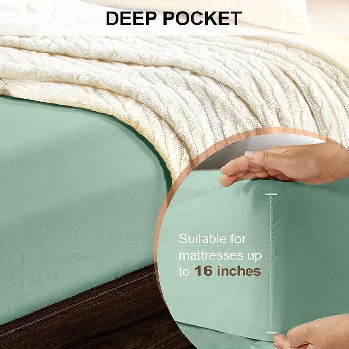 FreshCulture California King Fitted Sheet Only - Image 4