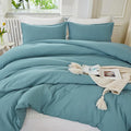 Litanika Comforters Grayish Teal Oversized Queen Size, 3 Pieces Lightweight by Litanika