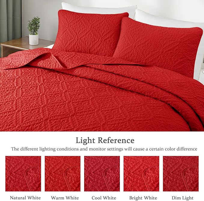 Exclusivo Mezcla Twin Quilt Bedding Set, Lightweight Soft Bedspreads Coverlets - Image 3