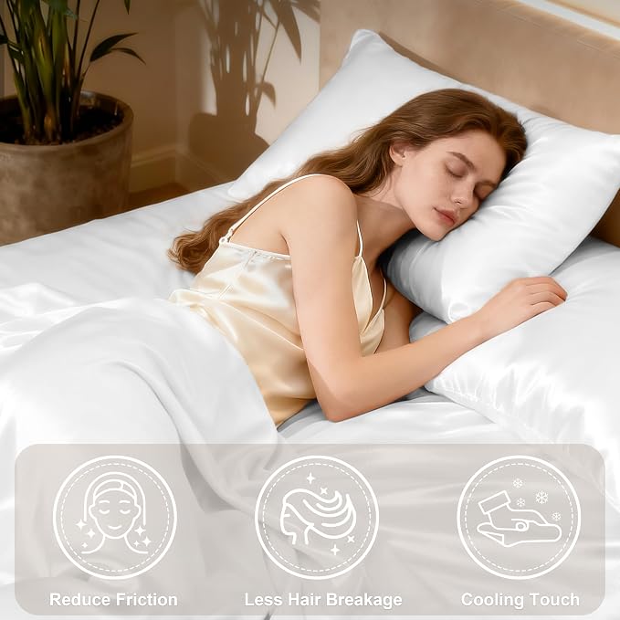 Love's cabin Twin XL Satin Sheet Sets - Image 3