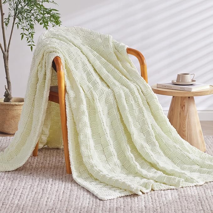 Knitted Weighted Blanket Kids, No Beads Heavy Blanket 40” x 60'' 7lbs, - Image 2
