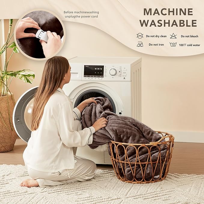 Homemate Electric Heated Blanket Full - Image 7