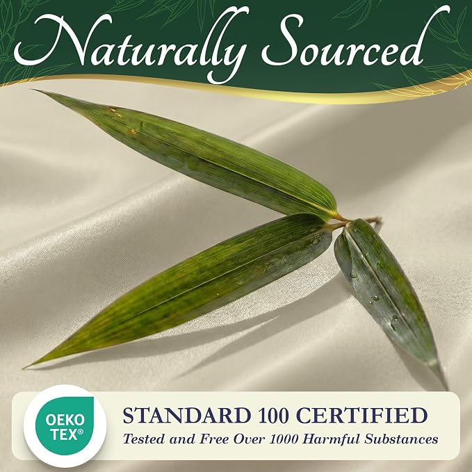DECOLURE 100% Viscose Derived from Bamboo Sheets Twin Size - Image 7