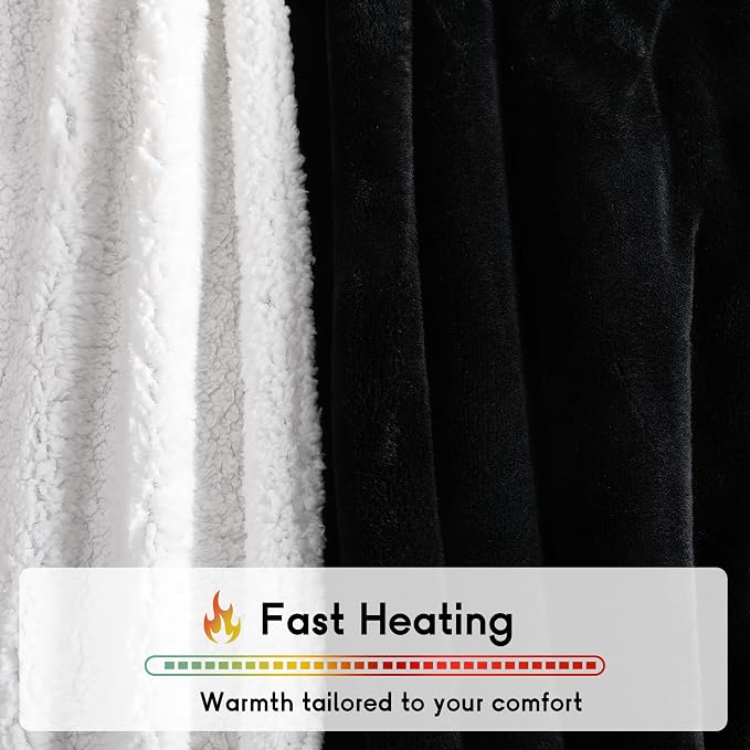 Heated Blanket Electric Throw Size 50''x60'' - Image 6