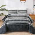 WONGS BEDDING Boho Queen Quilt Set, Lightweight Bed Decor Bedspread by WONGSBEDDING