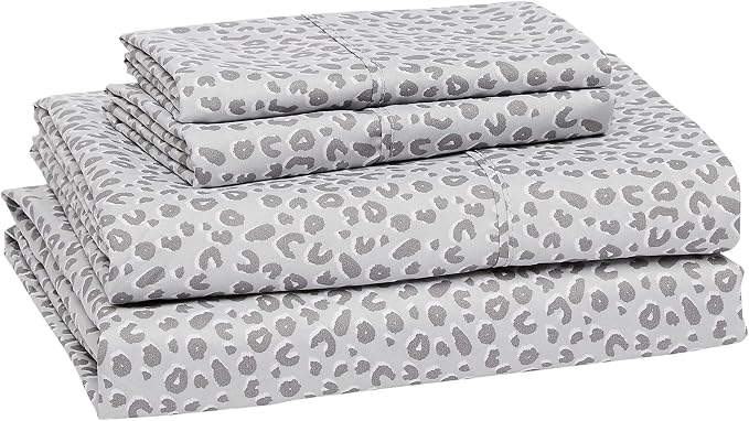 Amazon Basics Lightweight Breathable Microfiber 4 Piece Bed Sheet Set - Image 2