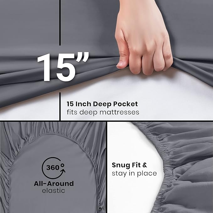 Utopia Bedding Twin XL Fitted Sheets - Image 6
