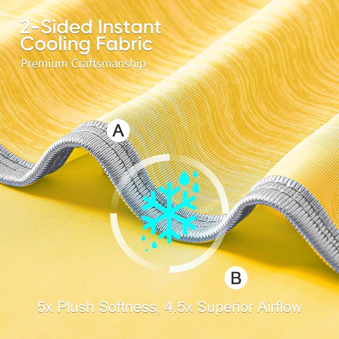 KMUSET Cooling Blanket Queen Size, Double Sided Summer Cooling Blankets - Image 3