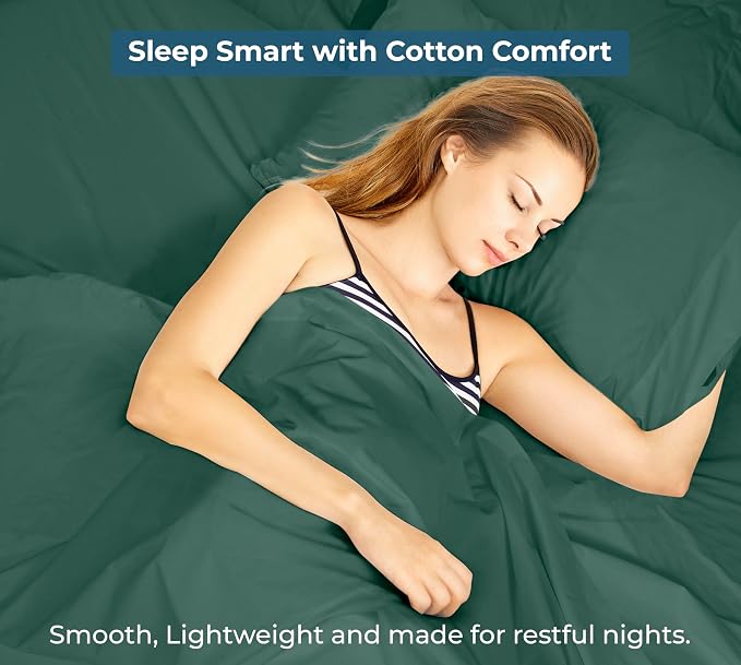 Royale Linens 100% Organic Cotton King Flat Sheet Only - Image 9