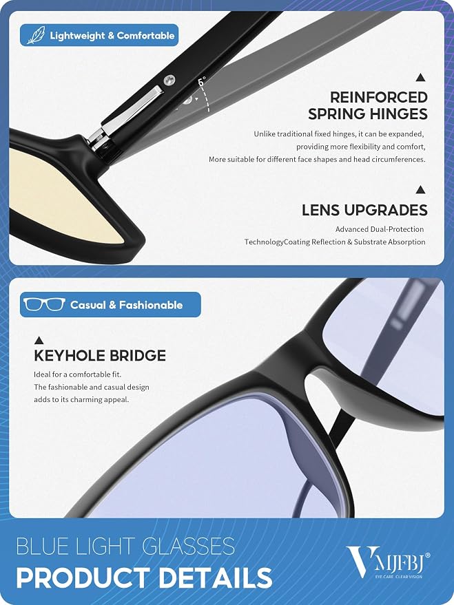 VMJFBJ Blue Light Blocking Glasses - Image 5