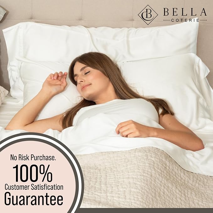 Bella Coterie | Luxury Bamboo Viscose King Size Pillowcase Set | 100% - Image 5