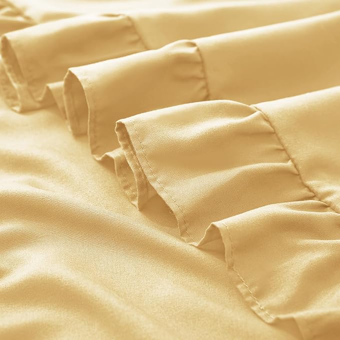 KKJIAF Ruffle Pillow Cases King Size Set of 2, Ruffled Pillow Covers - Image 6