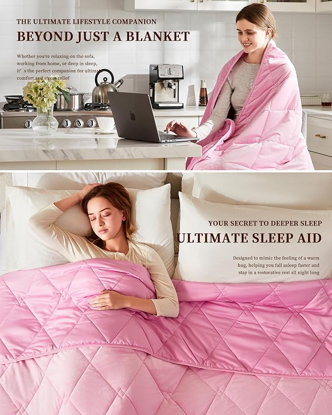 L'AGRATY Queen Size Weighted Blanket - Image 5